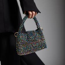 Beaded Shopping Handbag